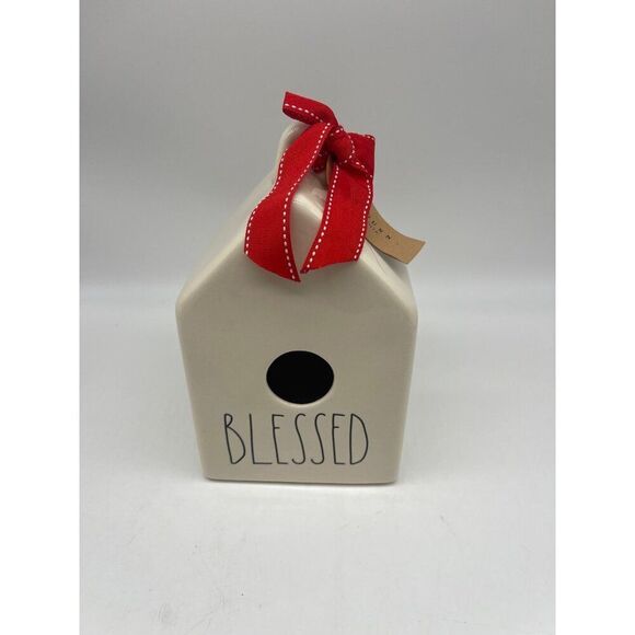 Rae Dunn “Blessed” Whie Ceramic House - Picture 1 of 5